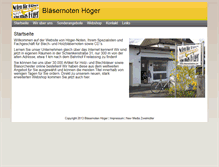 Tablet Screenshot of blaesernoten.com